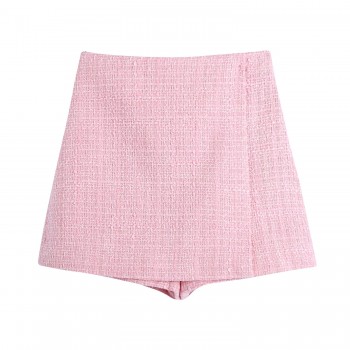 Chic Pink Blazer Office Lady Fashion 2021 Plaid Oversized Long Jackets Women Long Sleeve Double Button Pockets